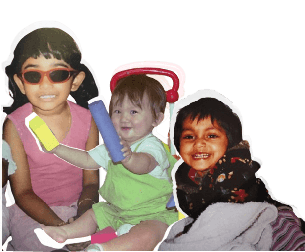 The Snitch founders as kids